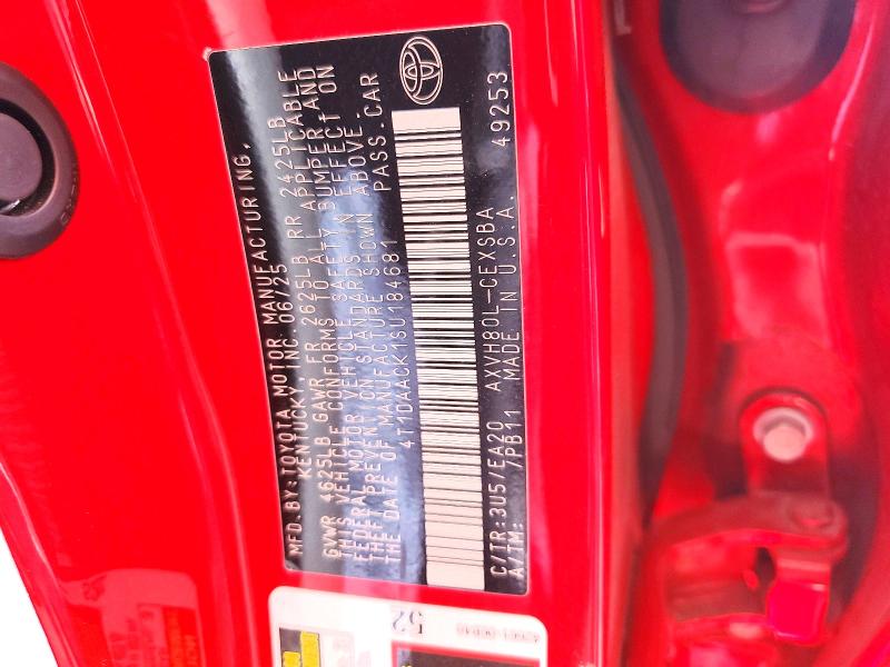 Продаж на аукціоні авто 2025 Toyota Camry, vin: 4T1DAACK1SU184681, номер лоту: 79181505