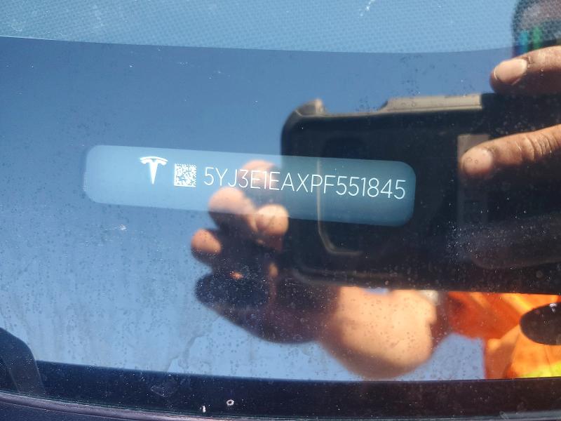 2023 Tesla Model 3 მანქანა იყიდება აუქციონზე, vin: 5YJ3E1EAXPF551845, აუქციონის ნომერი: 41835536
