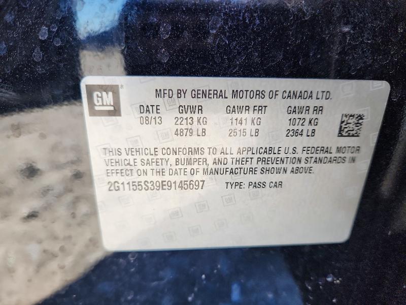 45629056 :رقم المزاد ، 2G1155S39E9145697 vin ، 2014 Chevrolet Impala مزاد بيع