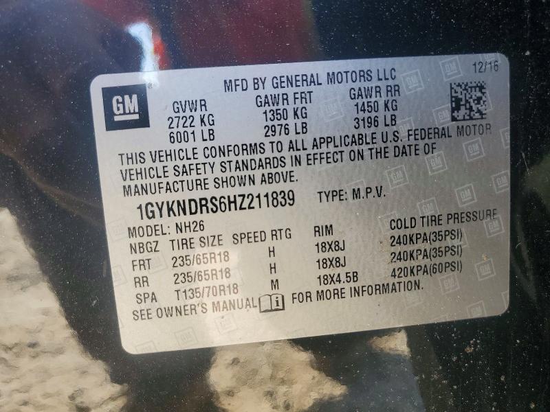 Aukcja sprzedaży 2017 Cadillac Xt5, vin: 1GYKNDRS6HZ211839, numer aukcji: 47567916
