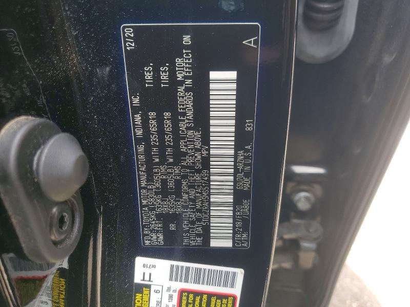 Aukcja sprzedaży 2021 Toyota Highlander, vin: 5TDCZRAH5MS517499, numer aukcji: 47062846