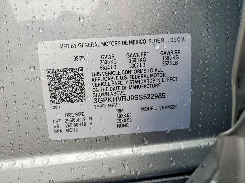 79664645 :رقم المزاد ، 3GPKHVRJ9SS522985 vin ، 2025 Honda Prologue مزاد بيع
