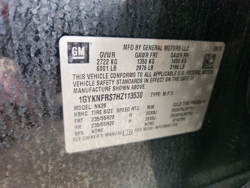 Продаж на аукціоні авто 2017 Cadillac Xt5, vin: 1GYKNFRS7HZ113530, номер лоту: 45455916