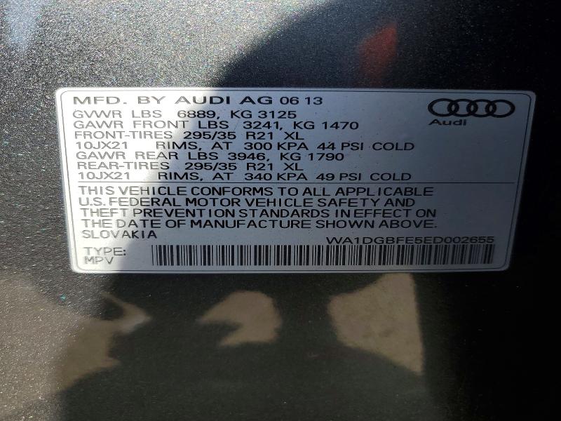 Продажа на аукционе авто 2014 Audi Q7, vin: WA1DGBFE5ED002655, номер лота: 45785456
