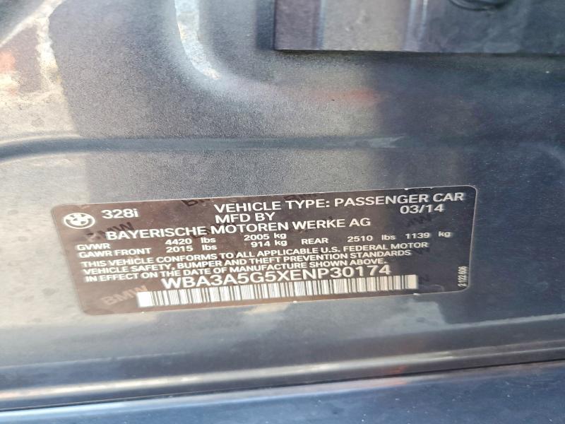 Aukcja sprzedaży 2014 Bmw 328, vin: WBA3A5G5XENP30174, numer aukcji: 79678795