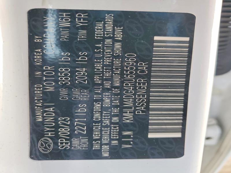 79485775 :رقم المزاد ، KMHLM4DG4RU655960 vin ، 2024 Hyundai Elantra مزاد بيع