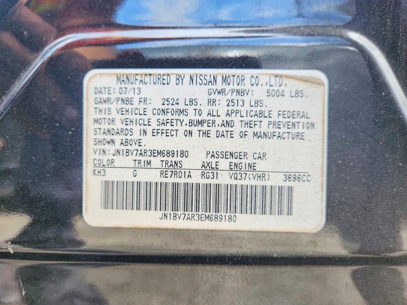 Продаж на аукціоні авто 2014 Infiniti Q50, vin: JN1BV7AR3EM689180, номер лоту: 46995806