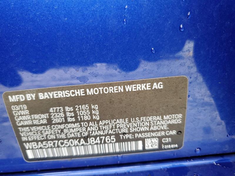 Продажа на аукционе авто 2019 Bmw 330xi, vin: WBA5R7C50KAJ84765, номер лота: 46898266