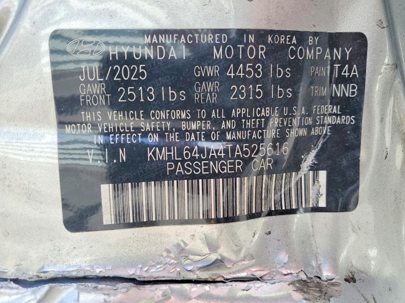 Aukcja sprzedaży 2026 Hyundai Sonata, vin: KMHL64JA4TA525616, numer aukcji: 46540476