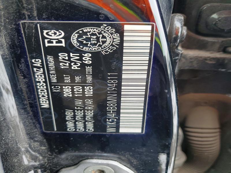 Auction sale of the 2021 Mercedes-benz Cla, vin: W1K5J4HB8MN194811, lot number: 46654546