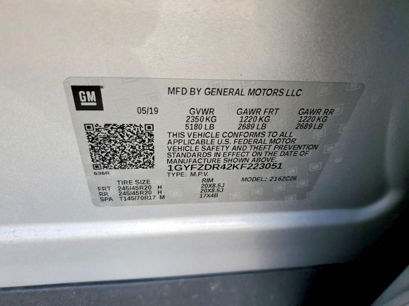 Продаж на аукціоні авто 2019 Cadillac Xt4, vin: 1GYFZDR42KF223051, номер лоту: 47280686