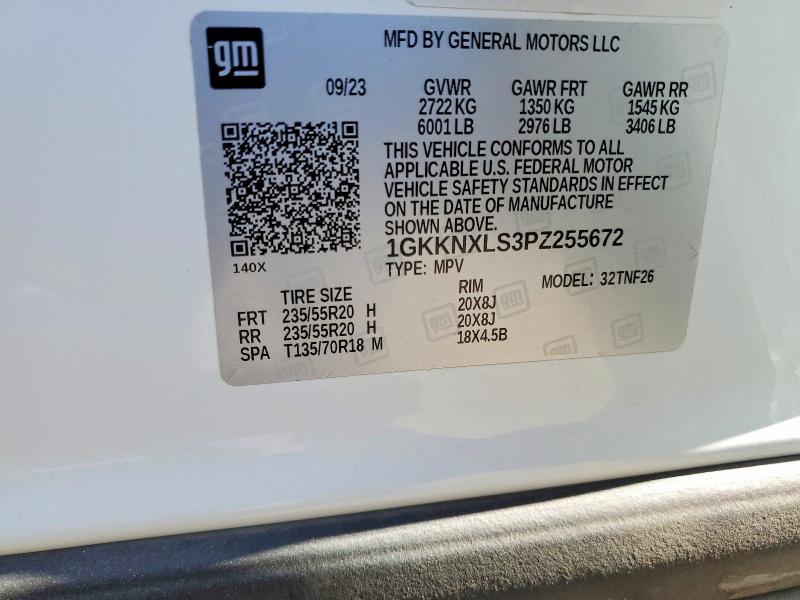 46243366 :رقم المزاد ، 1GKKNXLS3PZ255672 vin ، 2023 Gmc Acadia مزاد بيع