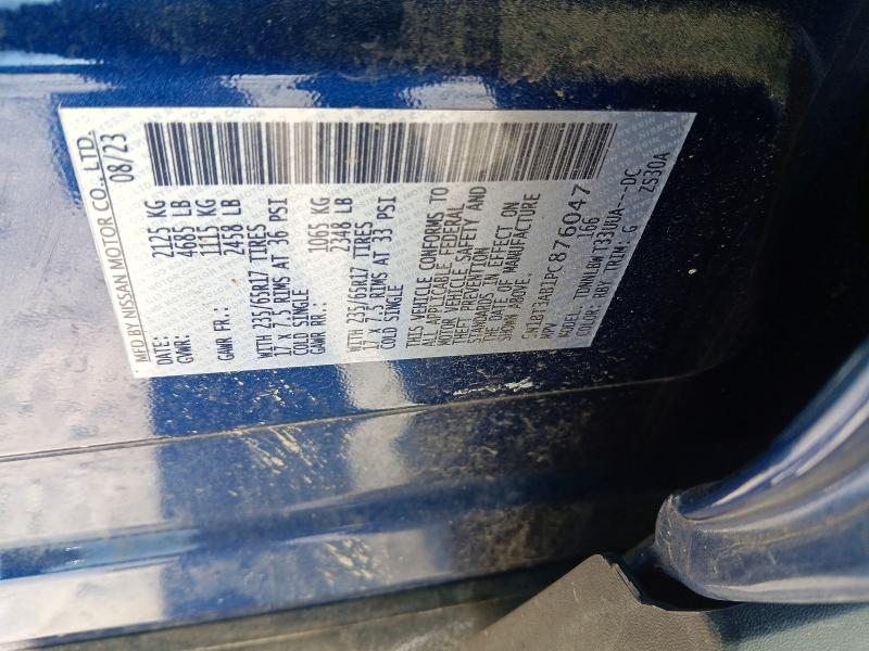 45833856 :رقم المزاد ، 5N1BT3AB1PC876047 vin ، 2023 Nissan Rogue مزاد بيع