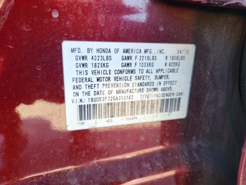 46672156 :رقم المزاد ، 19UDE2F72GA010182 vin ، 2016 Acura Ilx مزاد بيع