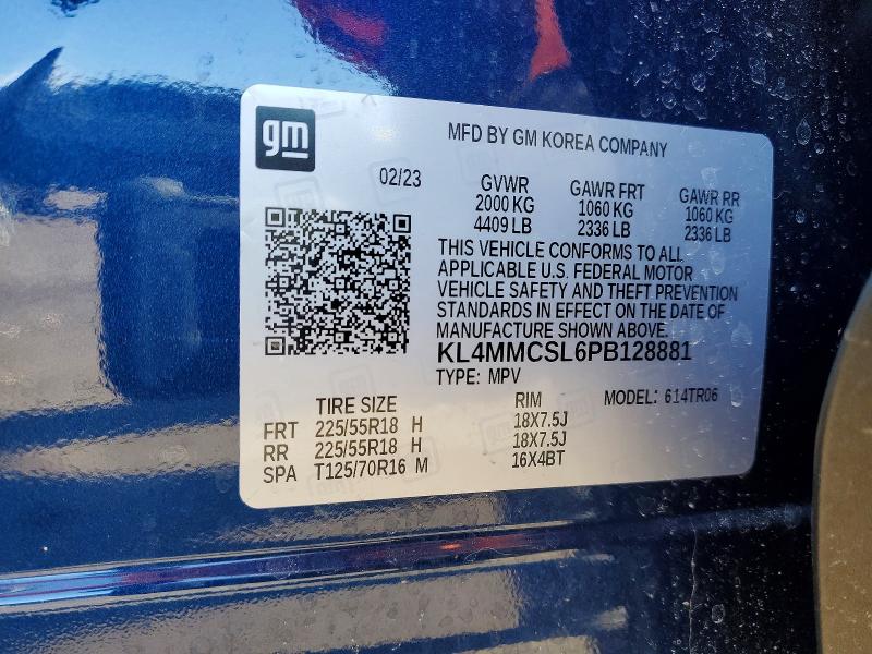 2023 Buick Encore Gx მანქანა იყიდება აუქციონზე, vin: KL4MMCSL6PB128881, აუქციონის ნომერი: 46139746