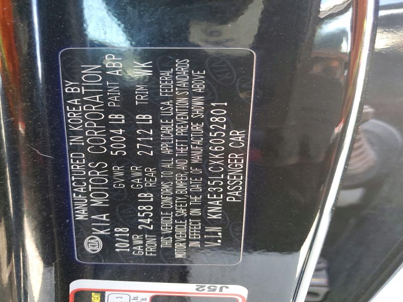 Aukcja sprzedaży 2019 Kia Stinger, vin: KNAE35LCXK6052801, numer aukcji: 47472456