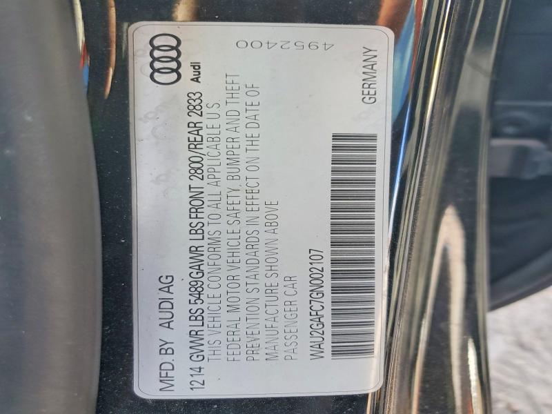 Продажа на аукционе авто 2016 Audi A7, vin: WAU2GAFC7GN002107, номер лота: 79529945