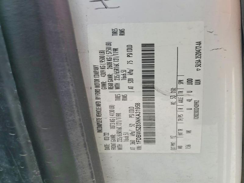 Продажа на аукционе авто 2022 Ford Transit, vin: 1FDBW5Z85NKA31958, номер лота: 46995066