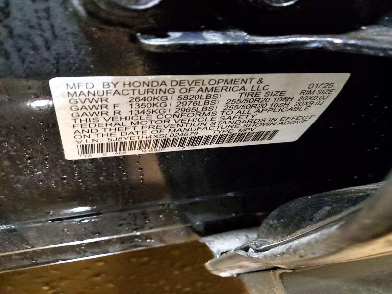 79539285 :رقم المزاد ، 5J8YE1H4XSL024679 vin ، 2025 Acura Mdx مزاد بيع
