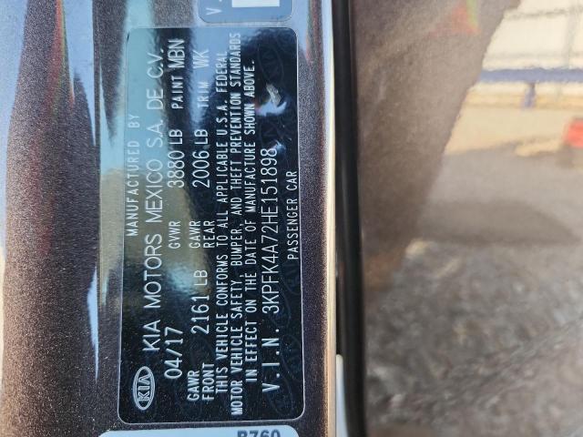 Продажа на аукционе авто 2017 Kia Forte, vin: 3KPFK4A72HE151898, номер лота: 47185756