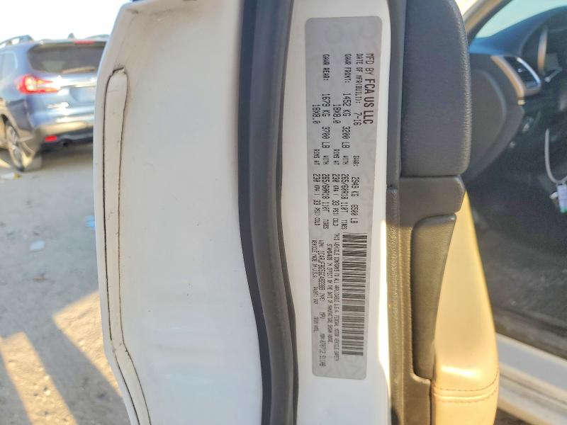 2016 Jeep Grand Cherokee მანქანა იყიდება აუქციონზე, vin: 1C4RJFBG5GC492289, აუქციონის ნომერი: 47060626