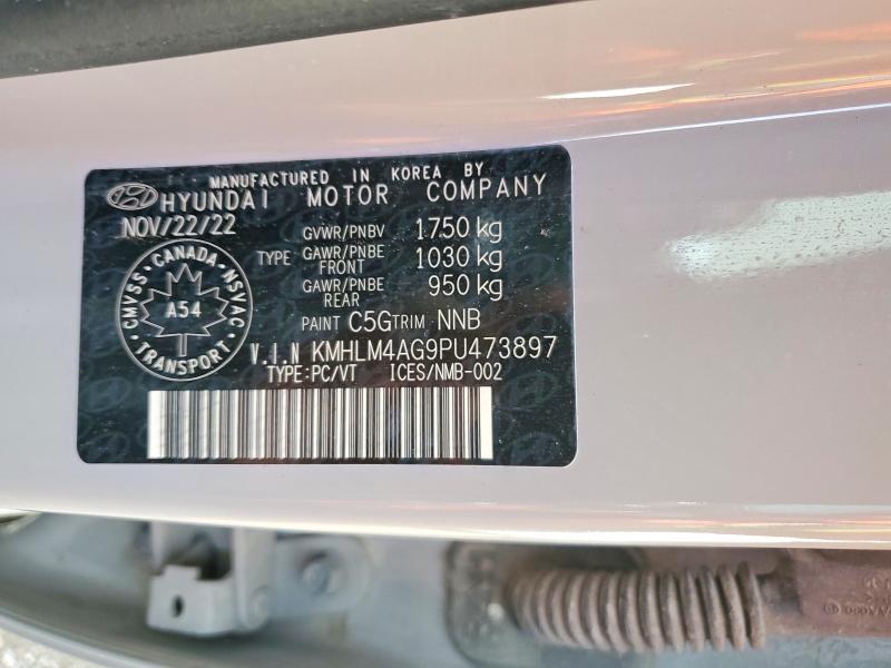 47038776 :رقم المزاد ، KMHLM4AG9PU473897 vin ، 2023 Hyundai Elantra مزاد بيع