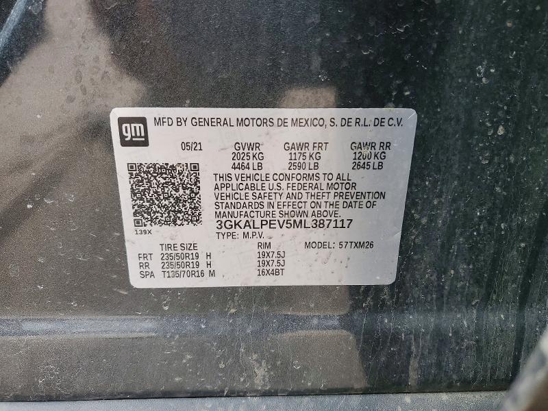 46458626 :رقم المزاد ، 3GKALPEV5ML387117 vin ، 2021 Gmc Terrain مزاد بيع