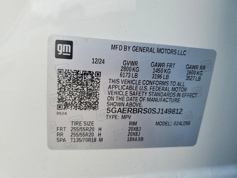 Продажа на аукционе авто 2025 Buick Enclave, vin: 5GAERBRS0SJ149812, номер лота: 41922686