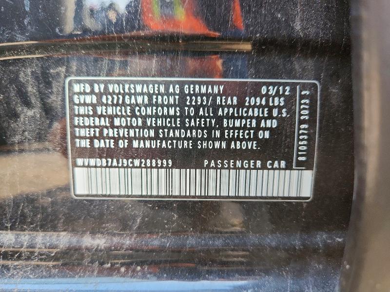 Продаж на аукціоні авто 2012 Volkswagen Golf, vin: WVWDB7AJ9CW288999, номер лоту: 47283576