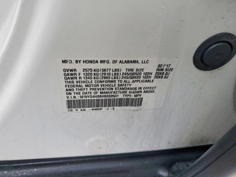 Aukcja sprzedaży 2017 Acura Mdx, vin: 5FRYD4H88HB030531, numer aukcji: 79486935