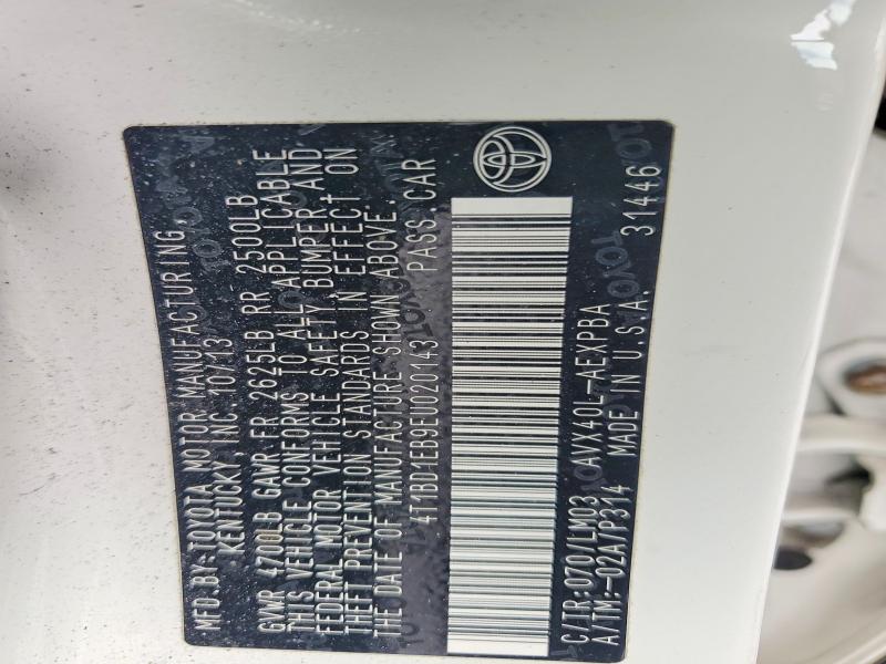 Продажа на аукционе авто 2014 Toyota Avalon Hybrid, vin: 4T1BD1EB9EU020143, номер лота: 48138006
