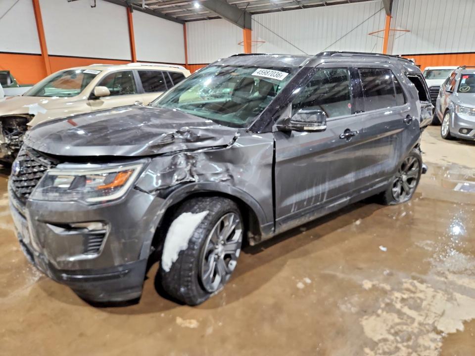 45987036 :رقم المزاد ، 1FM5K8GT7JGC35689 vin ، 2018 Ford Explorer مزاد بيع