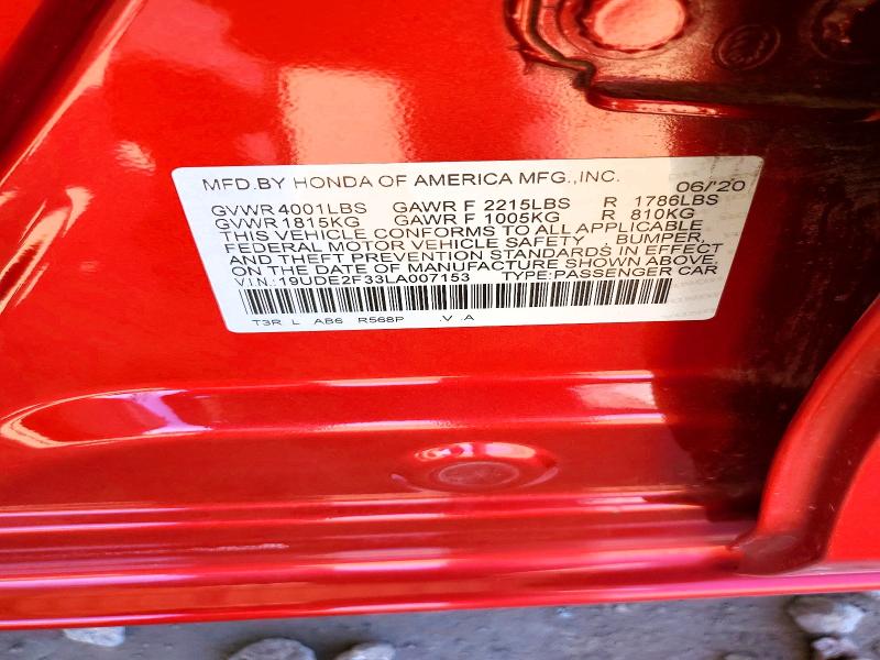 Aukcja sprzedaży 2020 Acura Ilx, vin: 19UDE2F33LA007153, numer aukcji: 47237116