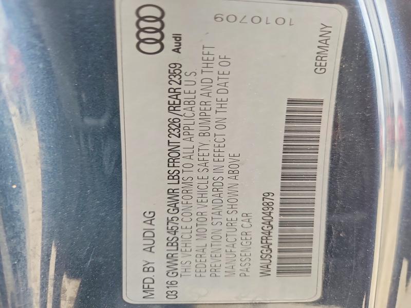 47047056 :رقم المزاد ، WAUSGAFR4GA049879 vin ، 2016 Audi A5 مزاد بيع