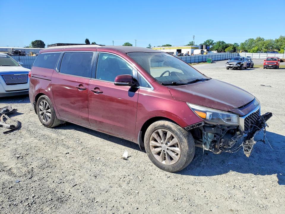 2015 Kia Sedona მანქანა იყიდება აუქციონზე, vin: KNDMC5C16F6045864, აუქციონის ნომერი: 47210216