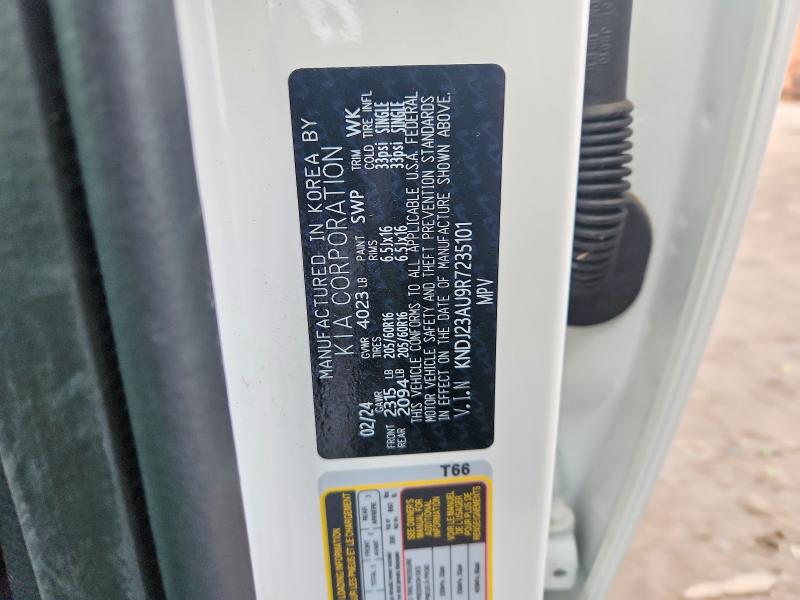 2024 Kia Soul მანქანა იყიდება აუქციონზე, vin: KNDJ23AU9R7235101, აუქციონის ნომერი: 45517296