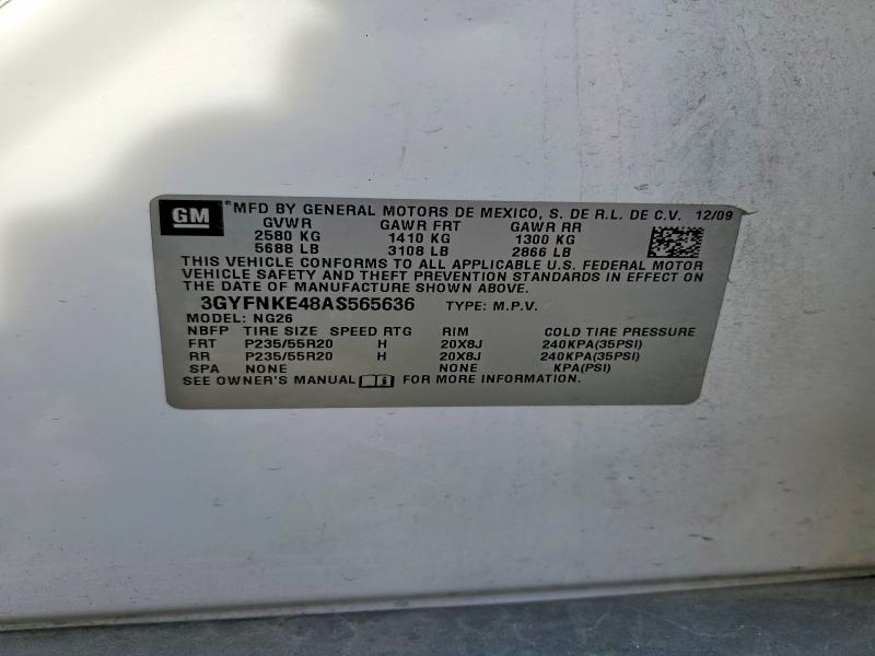 Продажа на аукционе авто 2010 Cadillac Srx, vin: 3GYFNKE48AS565636, номер лота: 47818366