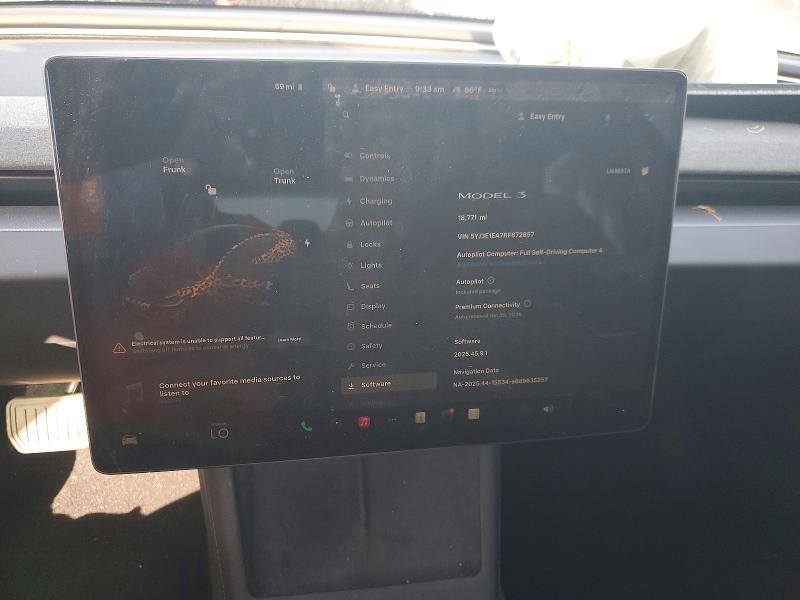 Aukcja sprzedaży 2024 Tesla Model 3, vin: 5YJ3E1EA7RF872857, numer aukcji: 45929996
