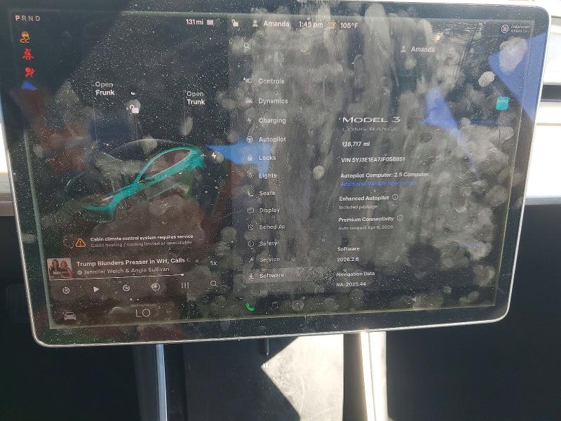 Aukcja sprzedaży 2018 Tesla Model 3, vin: 5YJ3E1EA7JF056851, numer aukcji: 46451786