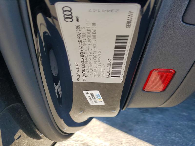 46704286 :رقم المزاد ، WAUGMAF44KN016823 vin ، 2019 Audi A4 مزاد بيع
