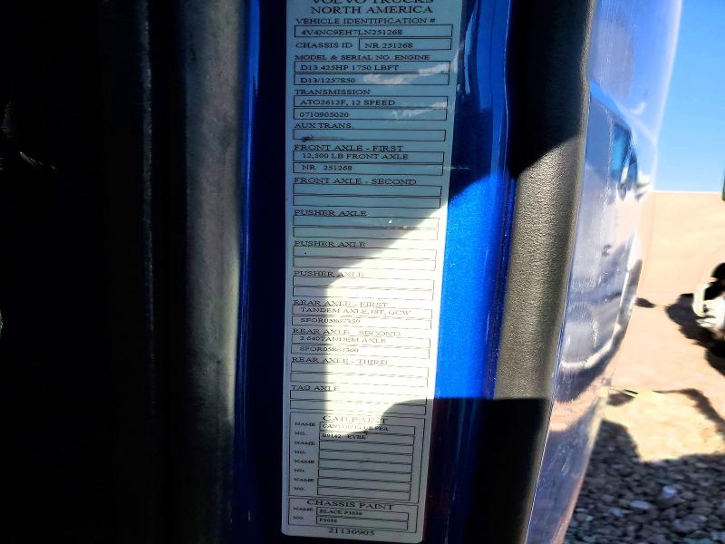 2020 Volvo Vn მანქანა იყიდება აუქციონზე, vin: 4V4NC9EH7LN251268, აუქციონის ნომერი: 47561136