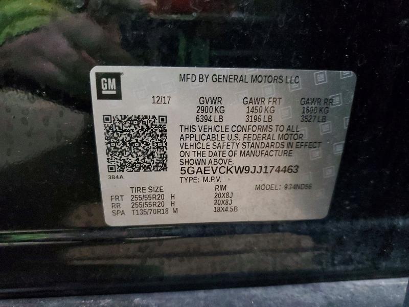 Продаж на аукціоні авто 2018 Buick Enclave, vin: 5GAEVCKW9JJ174463, номер лоту: 78780895