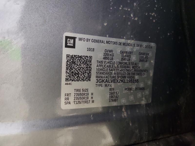 Продажа на аукционе авто 2019 Gmc Terrain, vin: 3GKALVEX2KL195155, номер лота: 46697076