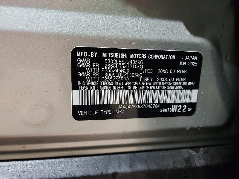 Aukcja sprzedaży 2025 Mitsubishi Outlander, vin: JA4J4VA86SZ048704, numer aukcji: 41736876