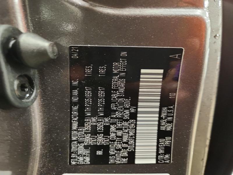 Aukcja sprzedaży 2021 Toyota Sienna, vin: 5TDJSKFC1MS019428, numer aukcji: 41993886