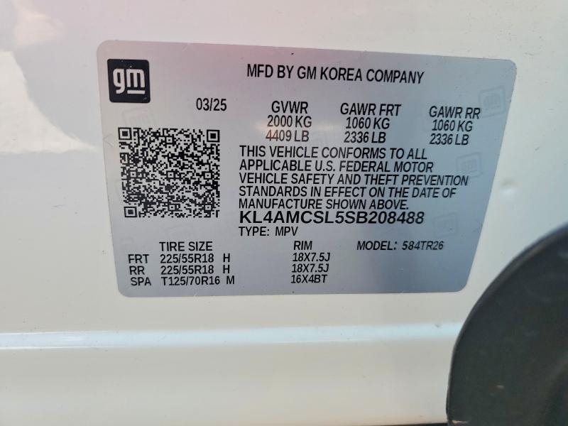 2025 Buick Encore Gx მანქანა იყიდება აუქციონზე, vin: KL4AMCSL5SB208488, აუქციონის ნომერი: 79775805
