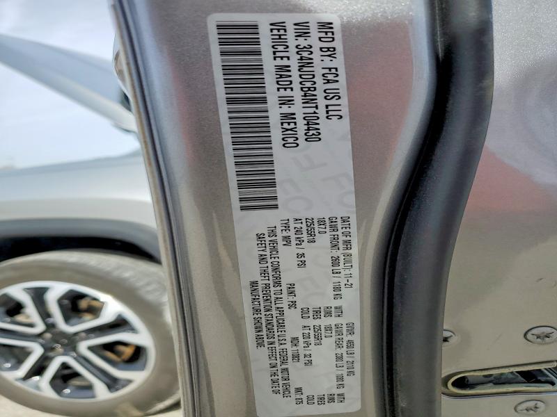 Продаж на аукціоні авто 2022 Jeep Compass, vin: 3C4NJDCB4NT104430, номер лоту: 45533576