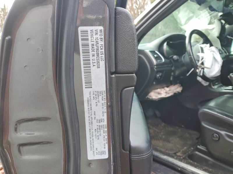 Aukcja sprzedaży 2021 Jeep Grand Cherokee, vin: 1C4RJFBG8MC538208, numer aukcji: 78877555
