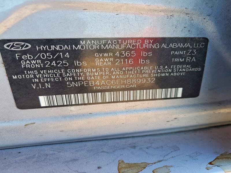 Продажа на аукционе авто 2014 Hyundai Sonata, vin: 5NPEB4AC6EH889932, номер лота: 41664456