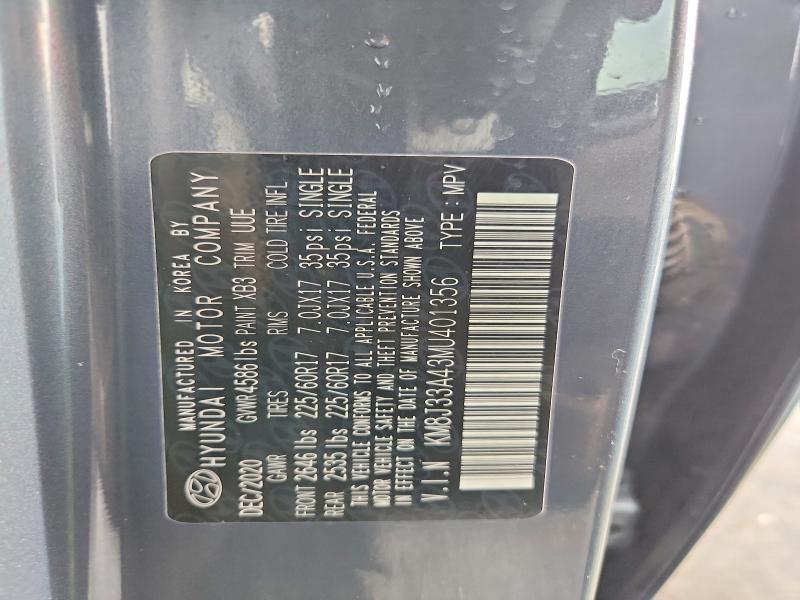 Продаж на аукціоні авто 2021 Hyundai Tucson, vin: KM8J33A43MU401356, номер лоту: 47720546